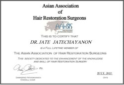 Dr. Jate Jatechayanon — Certificate